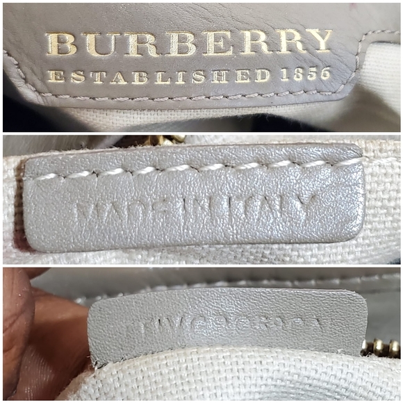 Burberry Lowry Tote Haymarket Check PVC and Leather Bag - Picture 4 of 10